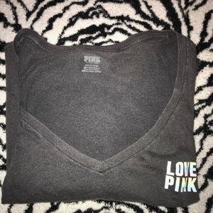 NEW⭐️PINK long sleeve cropped shirt